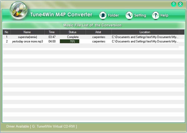 Tune4mac M4P Converter - remove drm protections from audio files